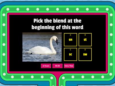 Beginning Blends sn, st, sc, sw 