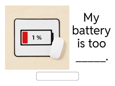 'It's too' + adjective