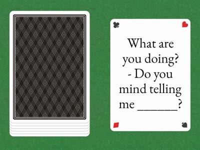 / Indirect questions