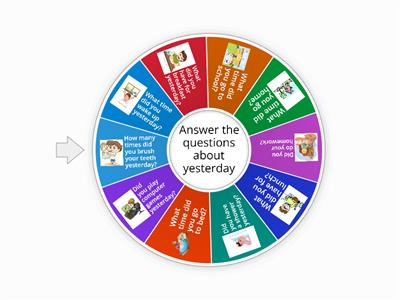 Past simple daily routine