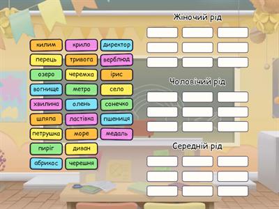 3 клас. Українська мова. Рід.