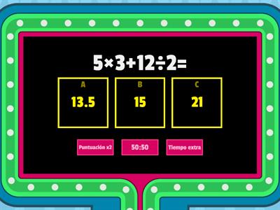 Jerarquía de operaciones 5º