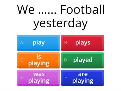 The past simple tense