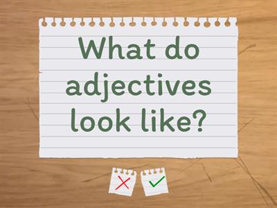 Adjectives