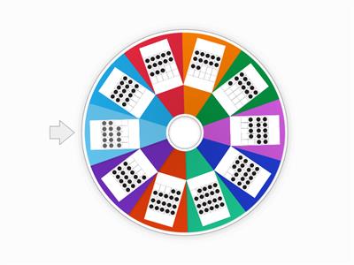 teen numbers ten-frame spinner