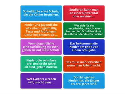 Wortschatz _ Schule Ausbildung Studium