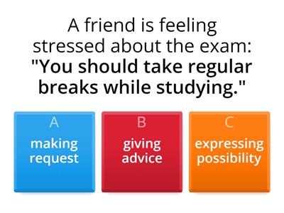 Identify the function of the modal verb in the sentence.