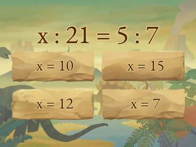 Найдите неизвестный член пропорции