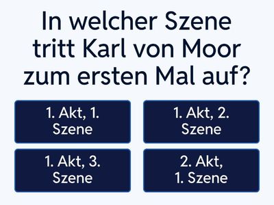 Karl von Moor – Szenen und Gesprächspartner