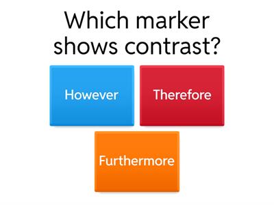 Formal Linking Discourse Markers Quiz