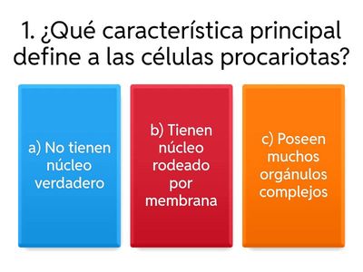 Quiz: Células Procariotas