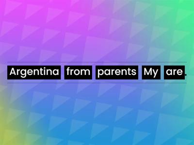 Affirmative, negative and questions