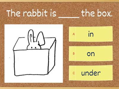 Prepositions - In, On, Under