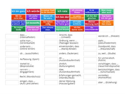 Redemittelspiel B2/C1