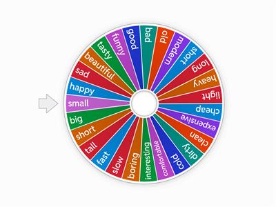 Name the comparative and superlative adjectives