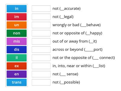 closed syllable prefixes