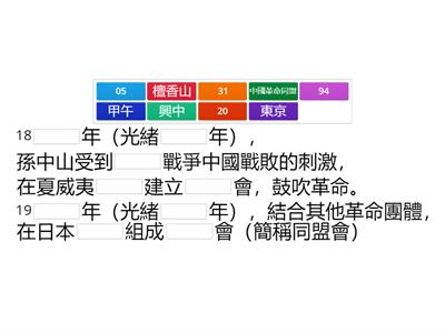 史B4-1-1中華民國的建立