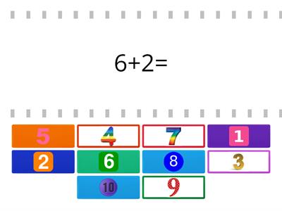 Addition and subtraction game.