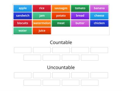 Countable-uncountable