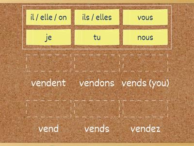 Present Tense -RE Verbs