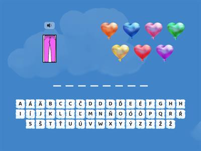 Hľadaj písmená - písmeno n, ň