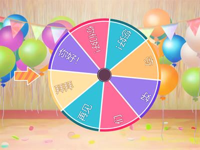 Колесо: Приветствие/прощание