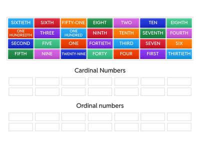 Cardinal and ordinal numbers