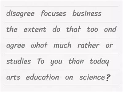 Unjumble Task 2 Questions Task 2
