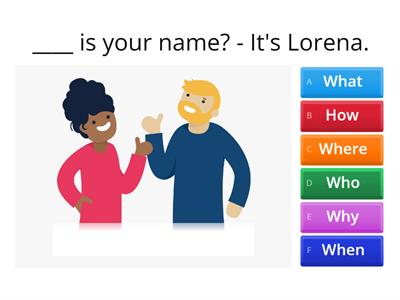 Pick the correct option: where / how / what / Who / why / when?