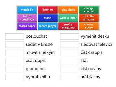 Přiřaď k českému správný anglický výraz
