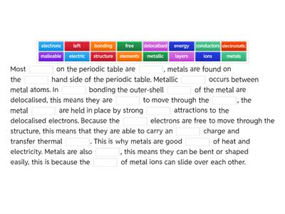 Metallic bonding