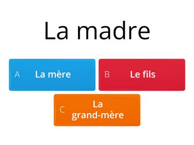 FRANCESE:LA FAMIGLIA