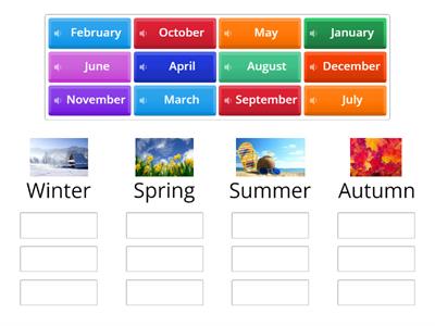 Seasons and months