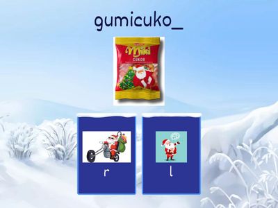 R-L auditív differenciálás Mikulás 