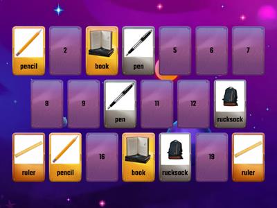 school objects memory