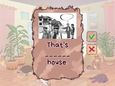 Grammar: Possessive adjectives 1 (Elementary level 1C)