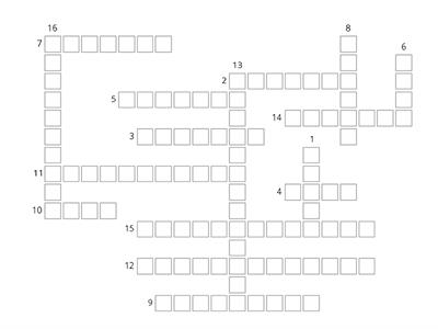 Crossword 5A Climate Change Unit - Project 4