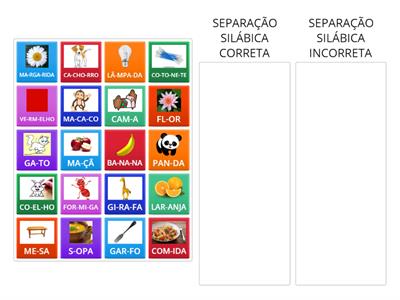 Separação silábica - teste seus conhecimentos