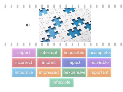Prefix in/im  Word Matching