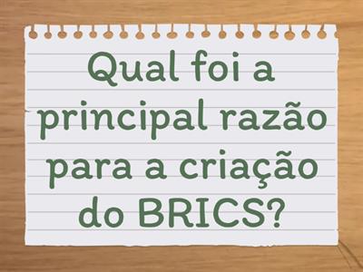 TEMA 6 - BRICS - 8 ANOS 