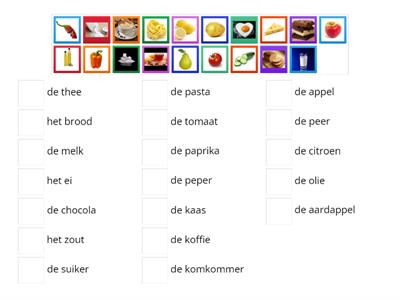 NT2 woordenschat | eten en drinken