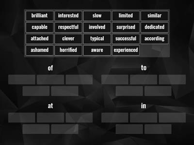 Gold Experience B2 unit 7 - UOE 2 - adj.+preposition