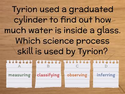 Science Process Skills Review