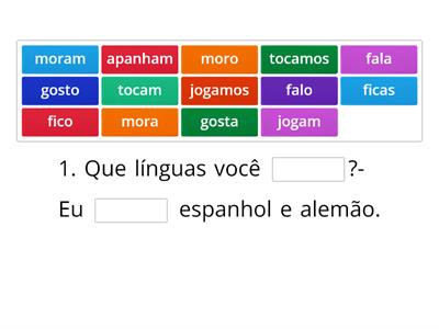 Completa os diálogos com o verbo mais adequado ao contexto (I)