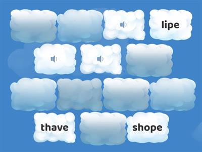 VCe (Vowel Consonant "e") nonsense words - match to correct spelling #2 (Memory game)