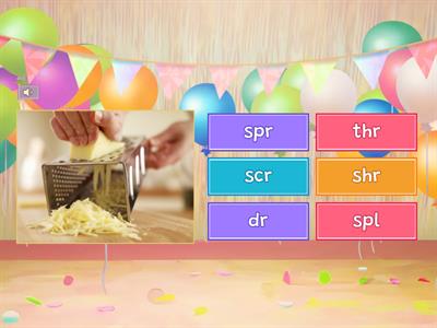 3-letter consonant blends quiz