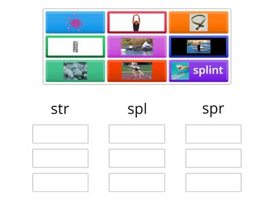 Three-Letter Consonant Blend Sort