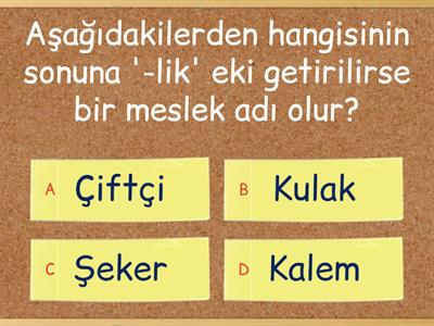 4.Sınıf Genel Tekrar Dil Bilgisi Levent