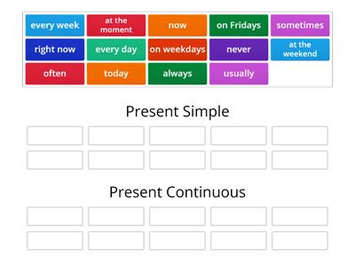 Present Simple VS Present Continuous