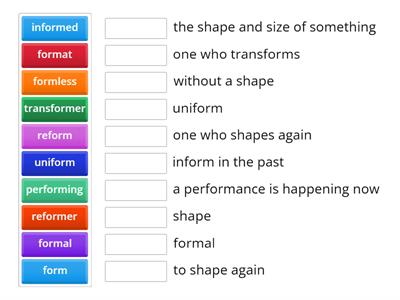 Latin Root "Form"